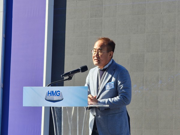 ▲현대차·기아 CTO 김용화 사장이 2023 자율주행 챌린지 리얼 트랙 본선 시작을 선언했다.