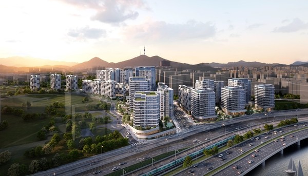 ▲서울 용산구 한남4구역 재개발 사업 투시도