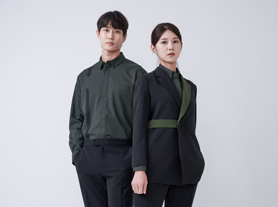 ▲한화그룹 유통·서비스 부문 통합 유니폼