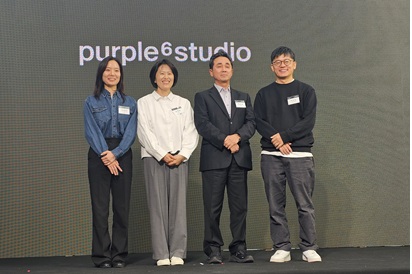 ▲(왼쪽부터) 김태희 사무환경연구팀장, 박정희 사업총괄 부사장, 박광호 대표, 백내윤 사업관리본부총괄팀장