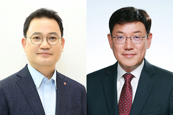 ▲ (왼쪽부터) 강내규 LG생활건강 전무, 노도엽 전무