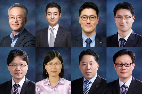 ▲윗줄 왼쪽부터 삼양홀딩스 김경진 바이오팜그룹장, 삼양홀딩스 김건호 전략총괄 사장, 삼양홀딩스 이수범 HRC장, 삼양사 윤경수 식품지원PU장. 아랫줄은 삼양사 문우식 인천1공장장, 삼양사 한정숙 식품연구소장, 삼양패키징 윤광석 아셉틱영업PU장, 삼양화성 이영훈 대표이사.
