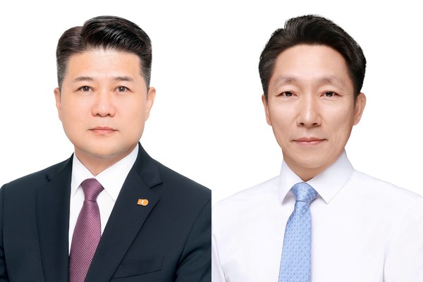▲김동찬 삼양식품 대표이사(오른쪽)와 김주영 삼양차이나 법인장