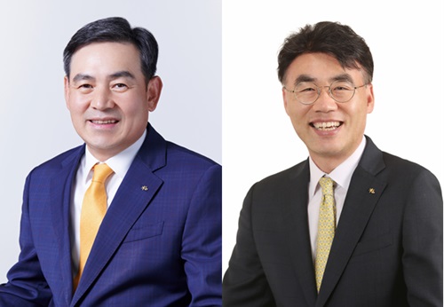 ▲ (왼쪽부터) 김성현·이홍구 KB증권 대표이사
