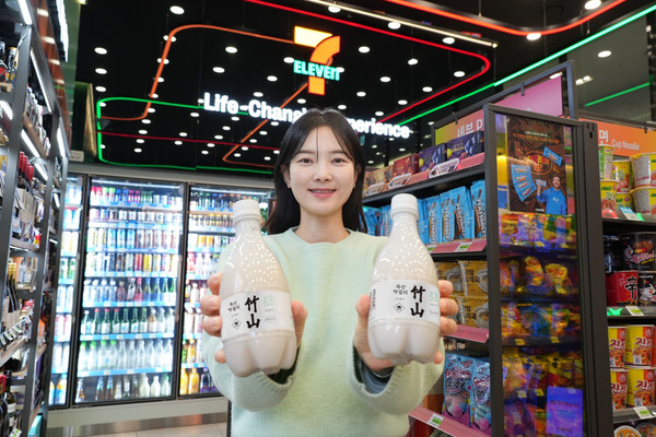 ▲세븐일레븐 죽산막걸리. 사진=세븐일레븐