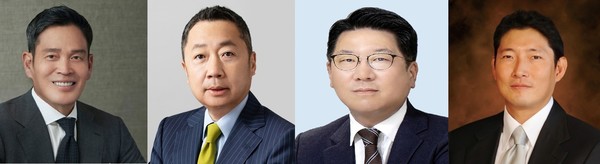 ▲정용진 신세계그룹 회장, 박정원 두산그룹 회장, 정지선 현대백화점그룹 회장, 조현준 효성그룹 회장
