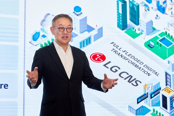 ▲LG CNS 현신균 사장