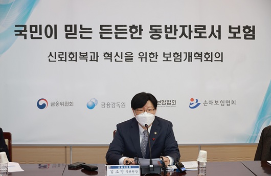 ▲ 지난 21일 열린 제6차 보험개혁회의에서 김소영 금융위원회 부위원장이 발언하고 있다.