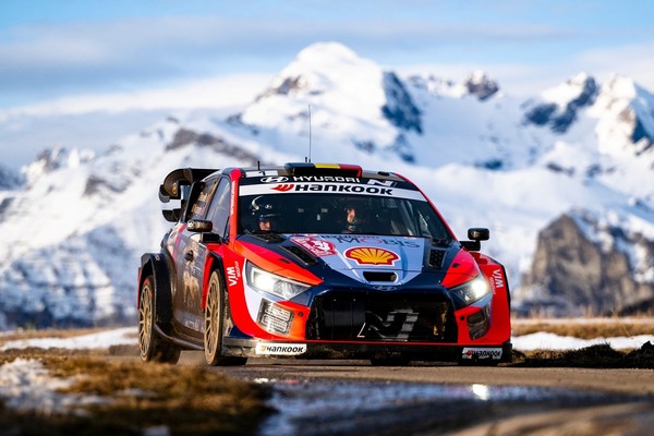 ▲한국타이어 후원 2025 WRC 대회 개막전 '몬테카를로 랠리' 경기 장면