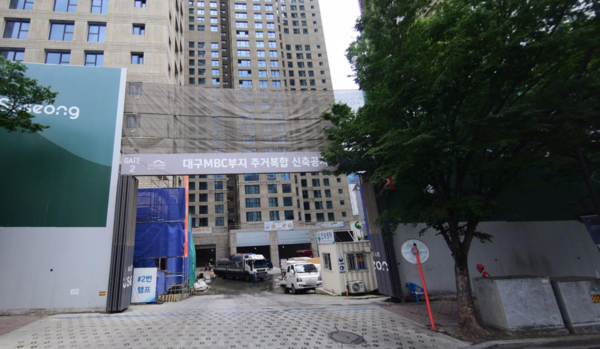 ▲어나드 범어 현장 부지