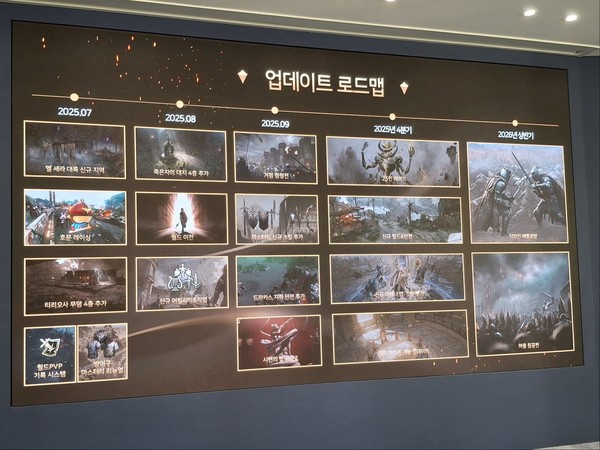 ▲2025년부터 내년 상반기 까지 로드나인 로드맵