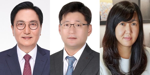 ▲왼쪽부터 DL이앤씨 박상신 대표이사 부회장, (주)대림 정인 대표이사, 글래드 호텔앤리조트 이정은 대표이사