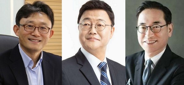 ▲(사진 왼쪽부터) 박윤영 전 KT 기업부문장 사장, 주형철 전 청와대 경제보좌관, 홍원표 전 SK쉴더스 사장.