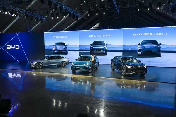 ▲BYD코리아는 올해 아토3, 씰, 씨라이언7 등 총 3종의 모델을 출시했다