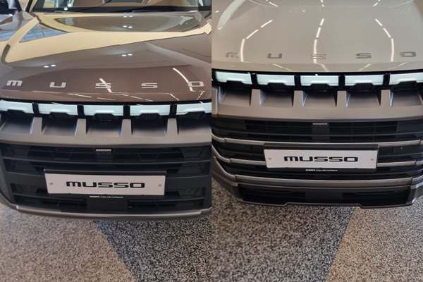 ▲(왼쪽부터) 무쏘와 무쏘 그랜드 전면부