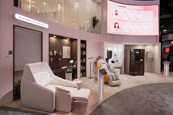 ▲세라젬 'CES 2026' 전시 부스.