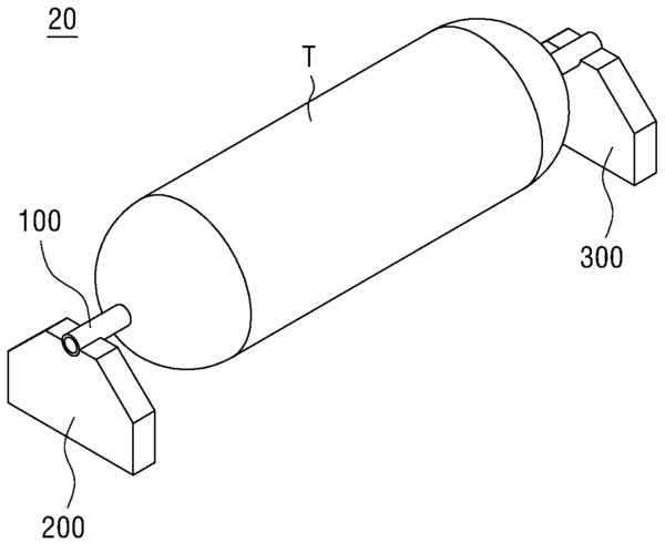 ▲액화가스 저장탱크의 지지 구조체