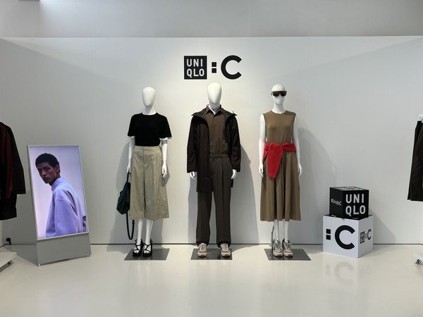 ▲‘UNIQLO : C’ 라인 연출 공간.