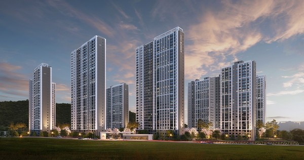 ▲경산 상방공원 호반써밋 1단지 투시도