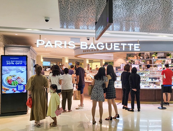 ▲파리바게뜨 싱가포르 아이온 오차드점
