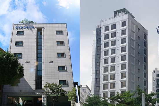 ▲종근당고촌학사 3호관(왼쪽), 4호관. 사진=종근당고촌재단