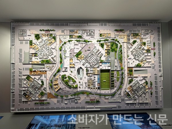 ▲현대건설 커뮤니티 '클럽 압구정' 배치도. 사진=이설희 기자