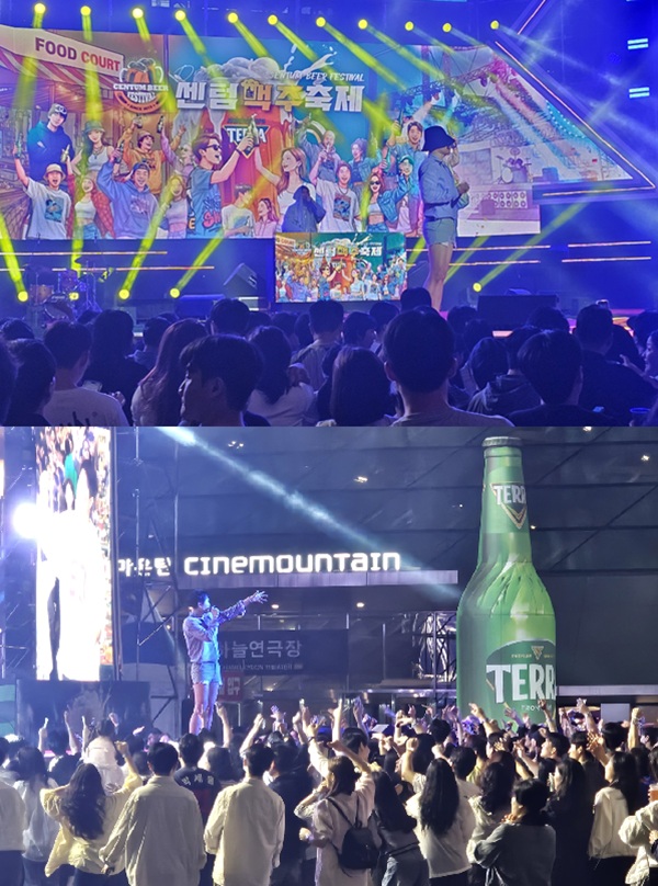 ▲코미디언 최지용(찌드래곤)씨가 공연 중이다. 사진=정현철 기자